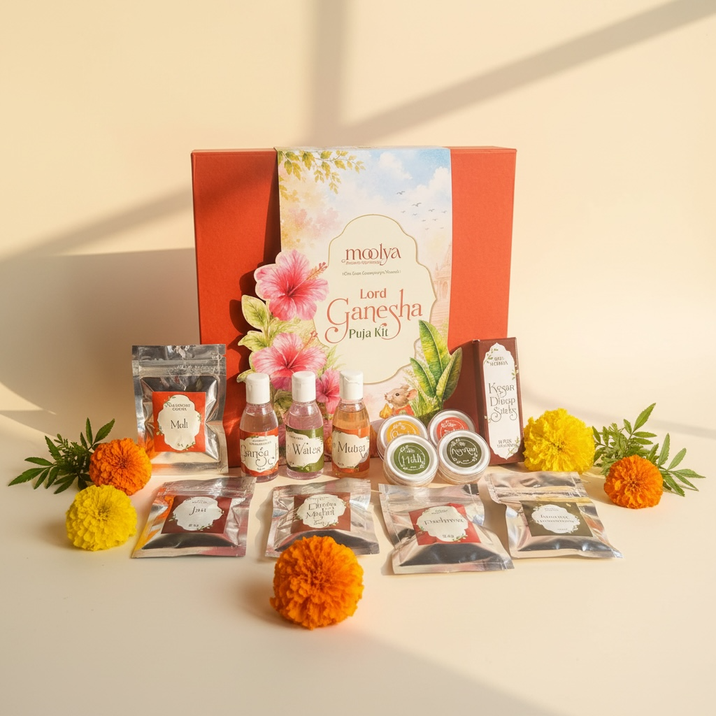 Ganesh Puja Box - 23 items inside