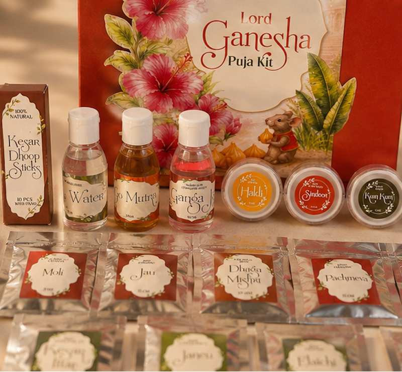Ganesh Puja Box - 23 items inside